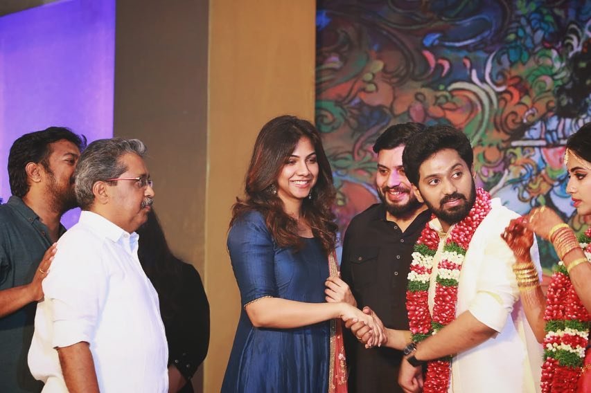 Madonna-Sebastian-at-Vishnu-G-Rakhav-wedding