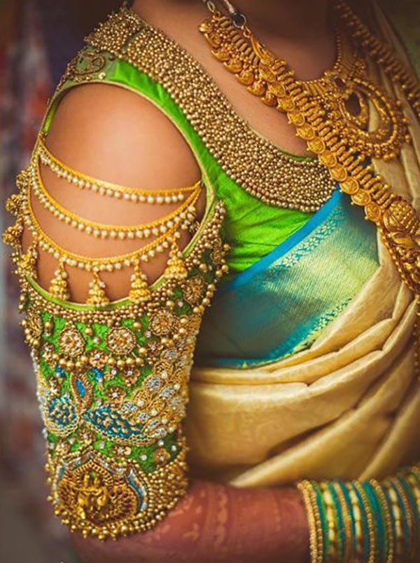 Cold-Shouldered-Wedding-Blouse-1