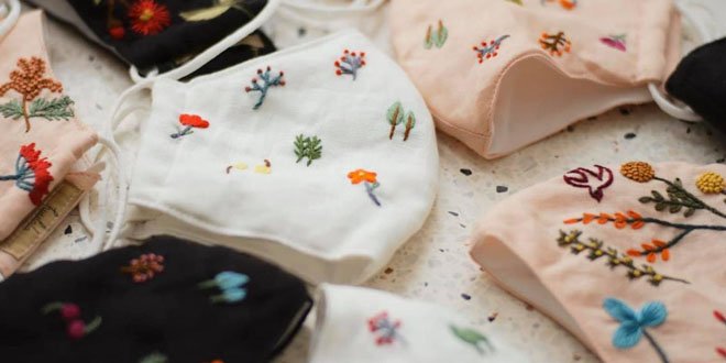 Mask-with-Colorful-Floral-Embroidery