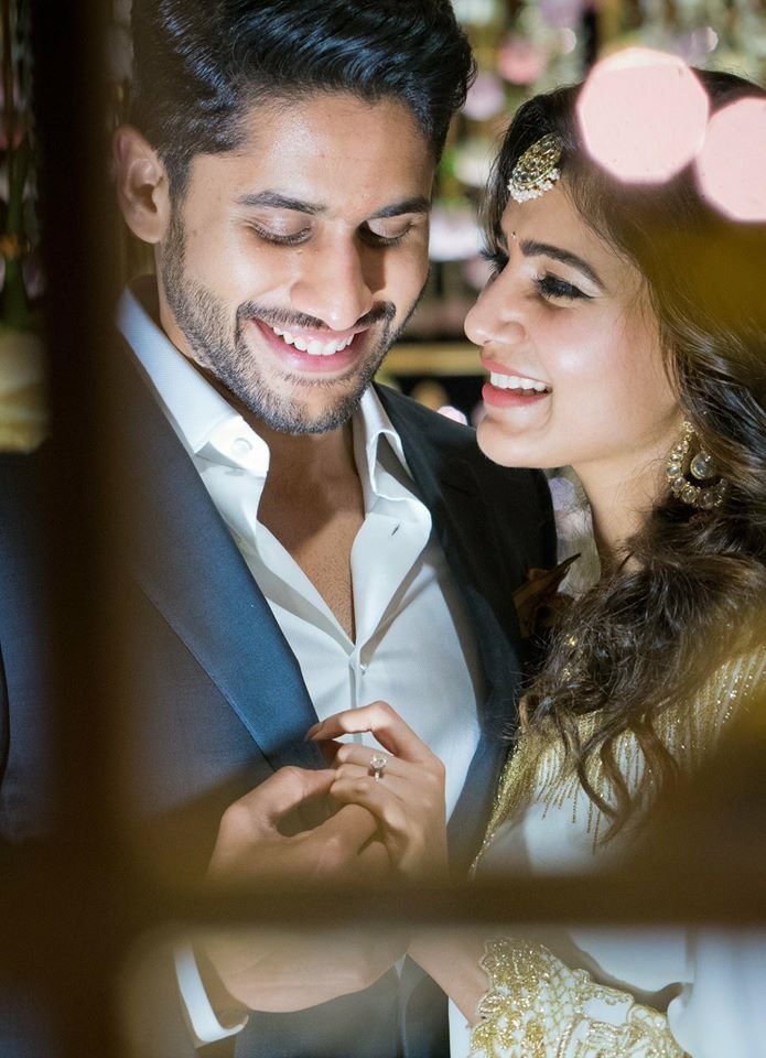 Chaitanya and Samantha Engagement Pics