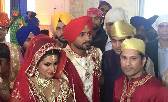 Harbhajan singh geetha basra marriage photos
