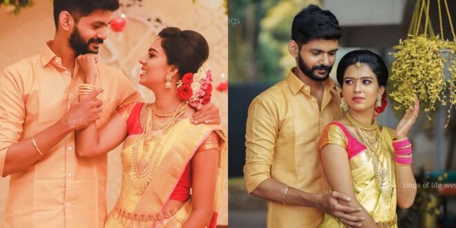 TikTok Stars Sheethal Elza And Vinu Vinesh Wedding Photos