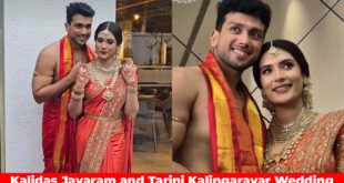 Kalidas Jayaram and Tarini Kalingarayar Wedding Photos