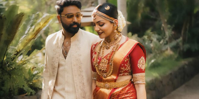 Ahaana Krishna and Nimish Ravi wedding photos